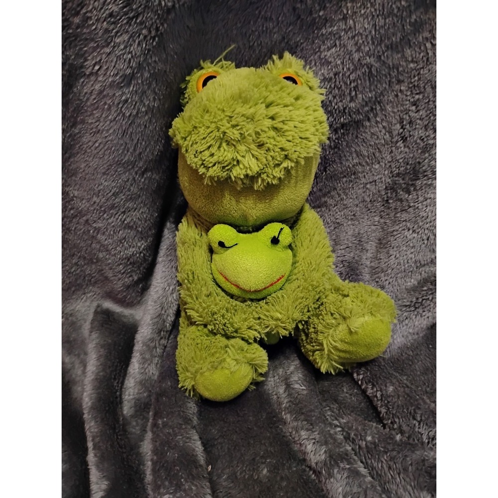 Soft Plush animal Frog Traveler Mother Baby 11"